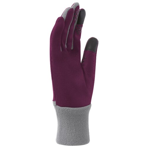 фото Женские перчатки для бега nike women's element thermal run gloves s fuchsia force/cool grey