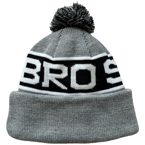 Шапка Bro Stuff powder pom pom grey black