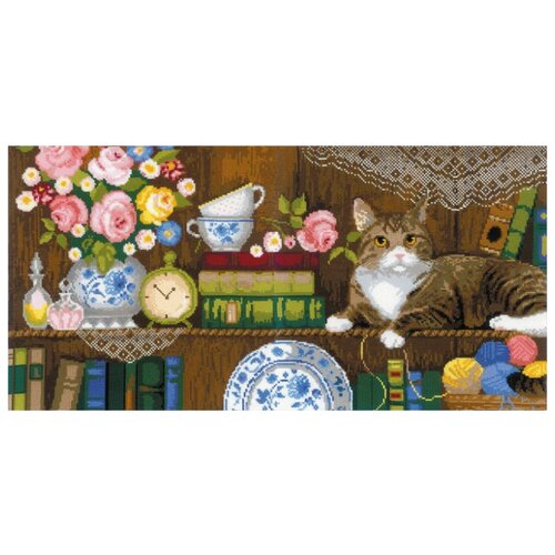 фото Риолис набор для вышивания панно/две подушки домашний уют 60 х 30 см (1815)