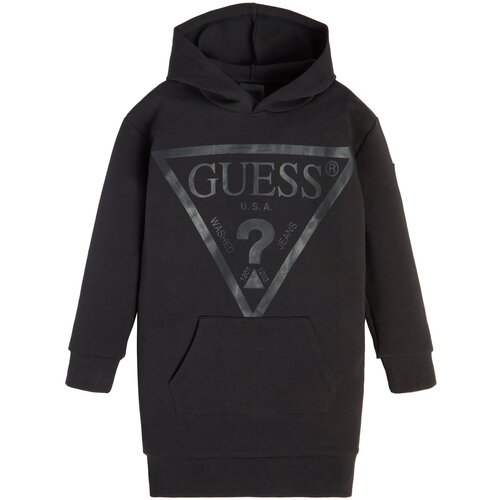 фото Платье-толстовка guess, размер 140, синий, серый