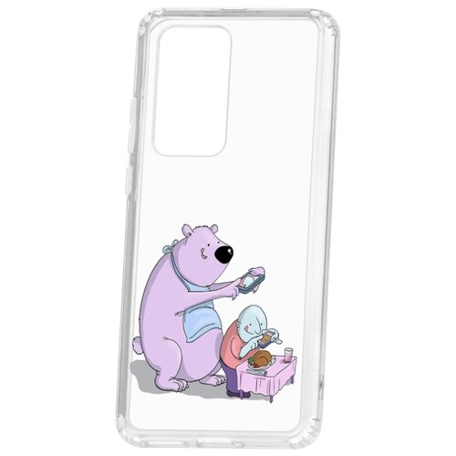 фото Чехол-накладка huawei p40 pro kruche print foodstagramm