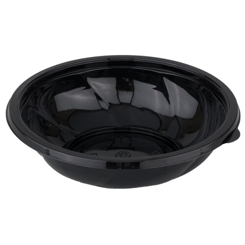 фото Контейнеры одноразовые стиролпласт, набор 300шт., 194*54,6мм, 750мл, пэт, круглые, черные (код крышки 300341), цена за штуку, 300339