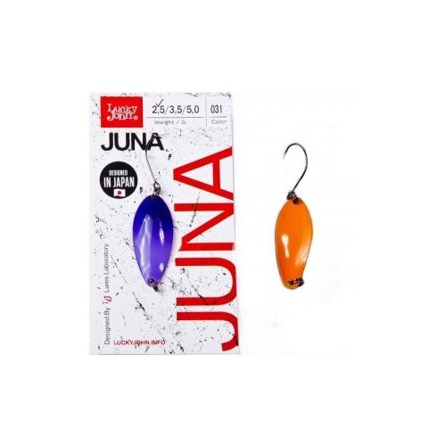 блесна lucky john колеблющаяся juna ljju25 022 30 мм 2 5 г Блесна колеблющаяся Lucky John Juna длина 39мм/5,0 г 031