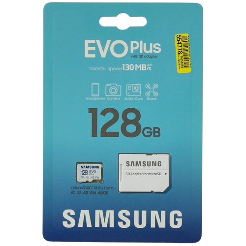 Карта памяти Samsung MB-MC128KA/EU карта памяти samsung micro sdxc evo 128gb mb mc128ka eu