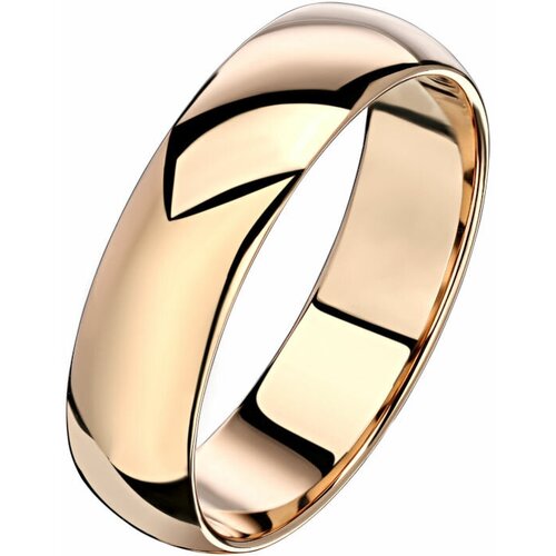 Обручальное кольцо из красного золота 585 пробы 01О010381. Размер 18
