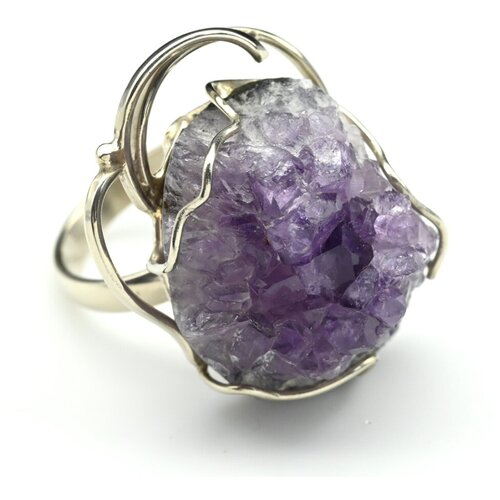 Кольцо Радуга Камня, аметист, размер 17, фиолетовый кольцо радуга камня аметист размер 18 фиолетовый