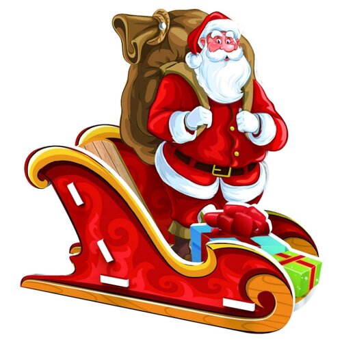 фото Пазл iq puzzle 3d дед мороз