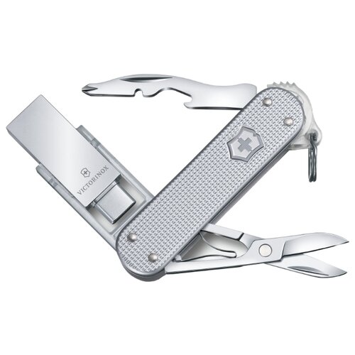 фото Нож многофункциональный victorinox jetsetter@work (4.6261.26g16b1) (6 функций) серебристый