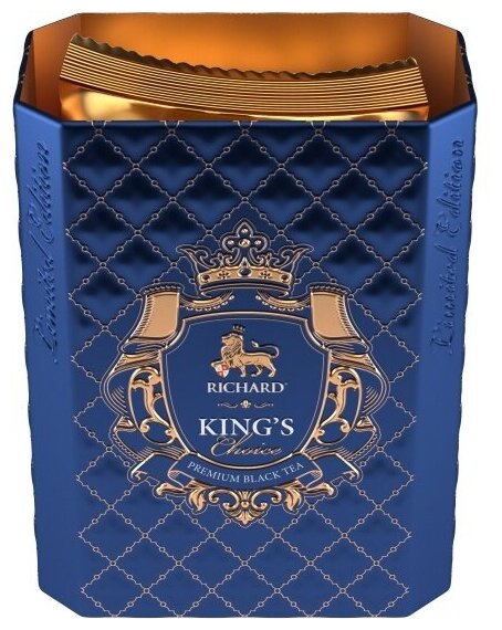 Чай RICHARD "KING'S & QUEEN'S CHOICE синий" черный ароматизированный крупнолистовой, 80 гр - фотография № 8