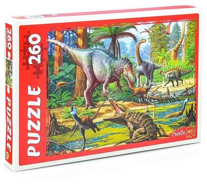 Пазлы Рыжий кот 260 деталей "Мир динозавров" (П260-1638)