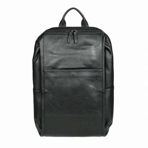 Рюкзак Gianni Conti, натуральная кожа, внутренний карман, черный