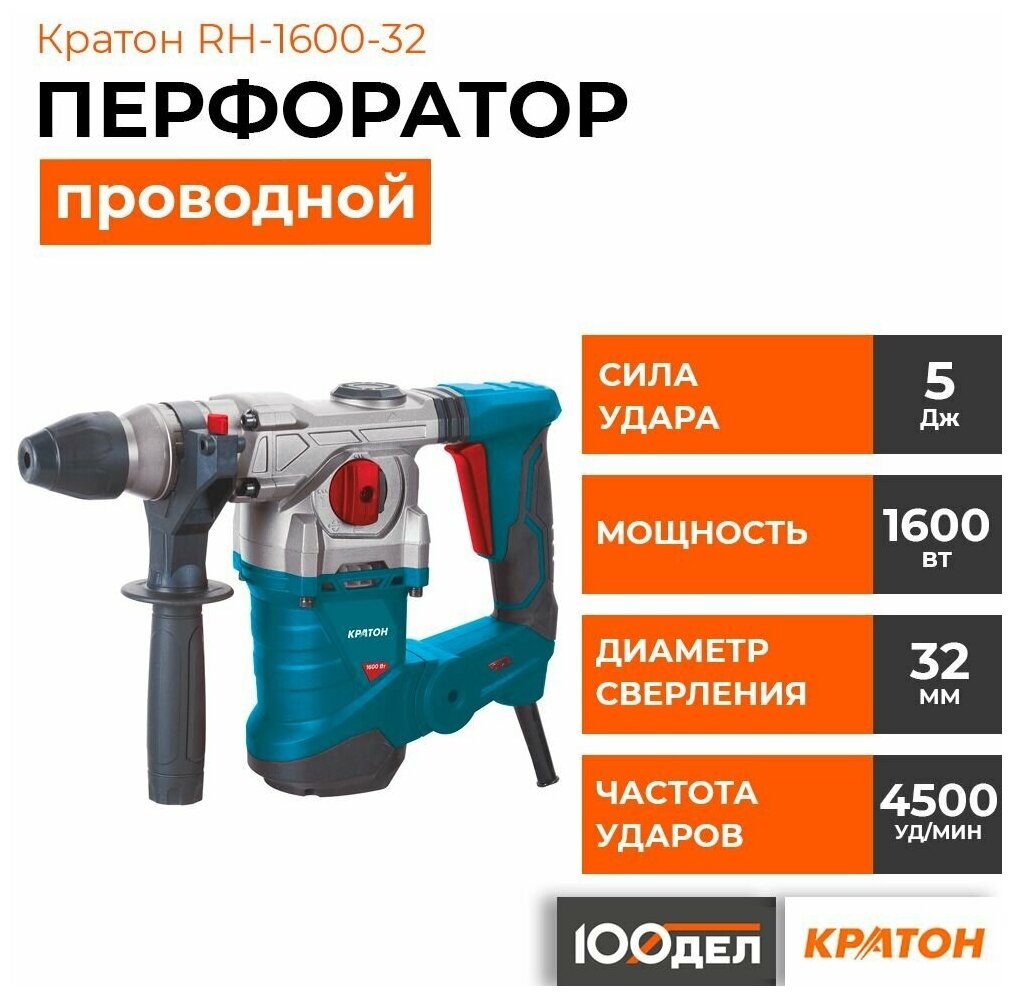 Перфоратор Кратон RH-1600-32