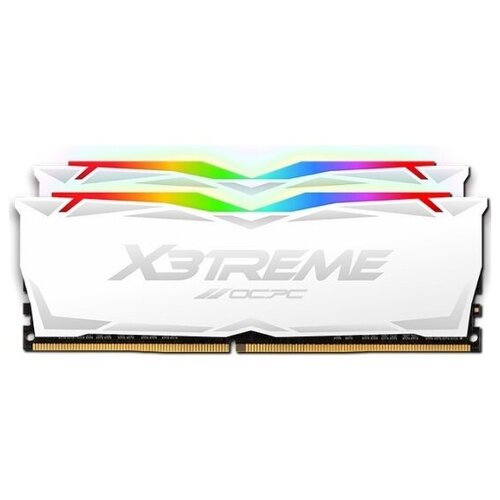 Оперативная память 64Gb 32Gbx2 OCPC X3 RGB DDR4 3200Mhz CL16 WHITE MMX3A2K64GD432C16W 2401000₽