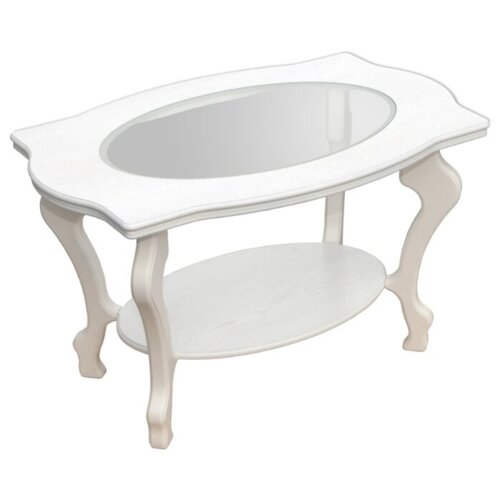 фото Стол журнальный берже 1с белый ясень мебелик