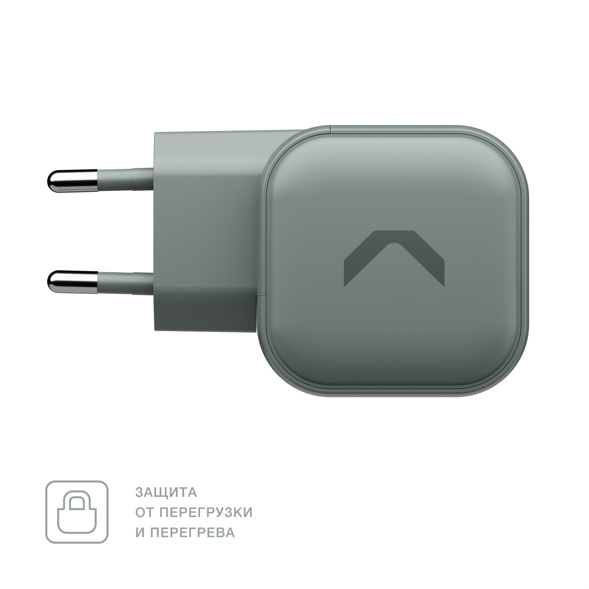 Быстрое зарядное устройство COMMO 45W Core Charger Dual USB-C, GaN, 45 Вт, COMMO Gray — фото 1