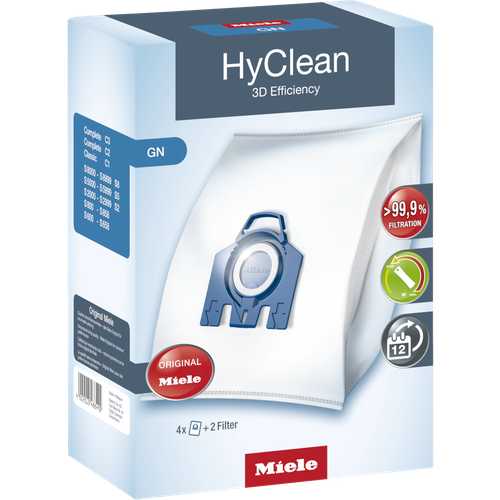 Пылесборник мешок GN HyClean 3D Efficiency miele комплект gn xxl hyclean 3d 16 шт