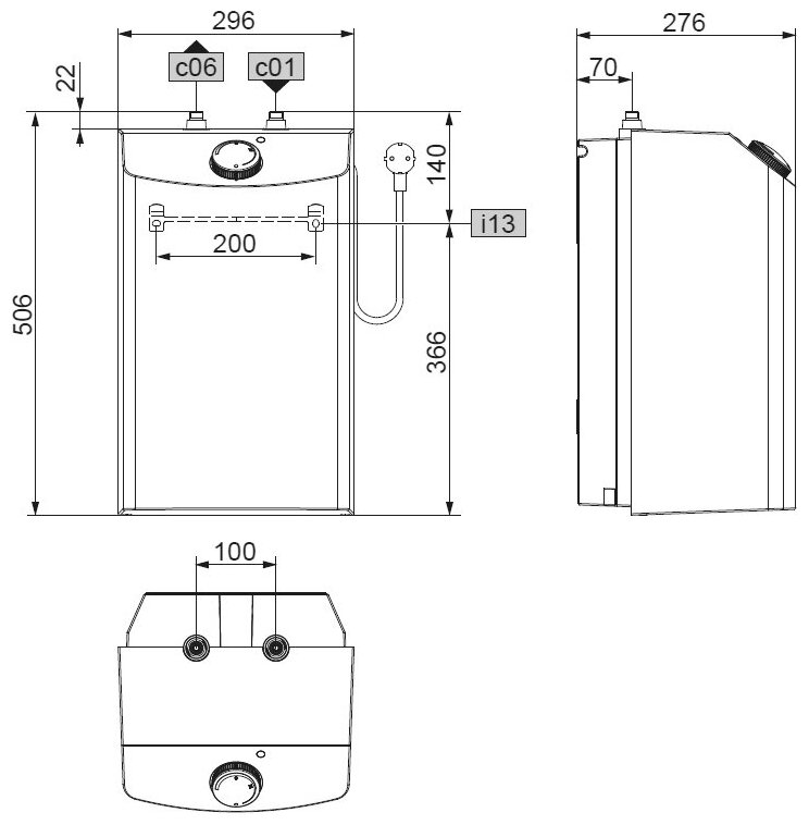 Электрический накопительный водонагреватель STIEBEL ELTRON | ESH 10 U-P Plus - фотография № 7