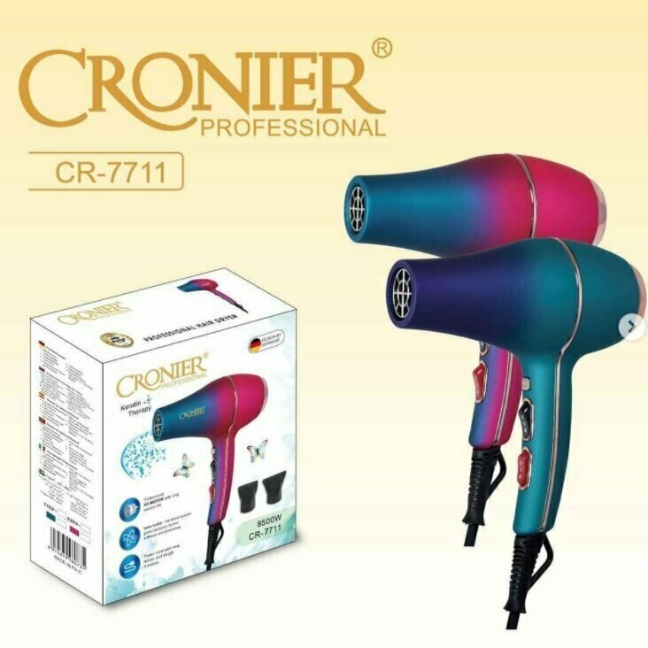 Фен с новейшей системой ионизации Cronier CR-7711 - фотография № 10