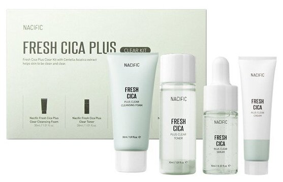 Набор средств Nacific Fresh Cica Plus Clear Kit