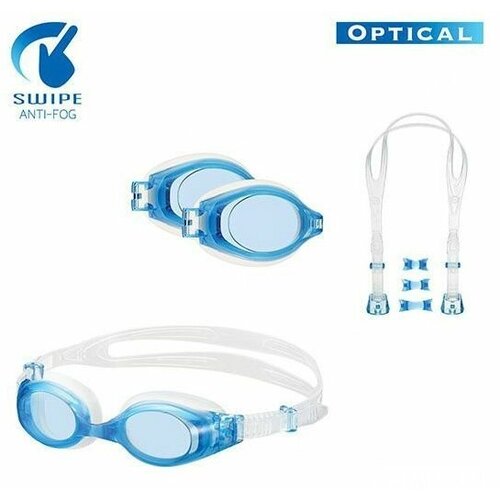 Очки для плавания с диоптриями View Platina Swipe очки для плавания view platina цвет синий
