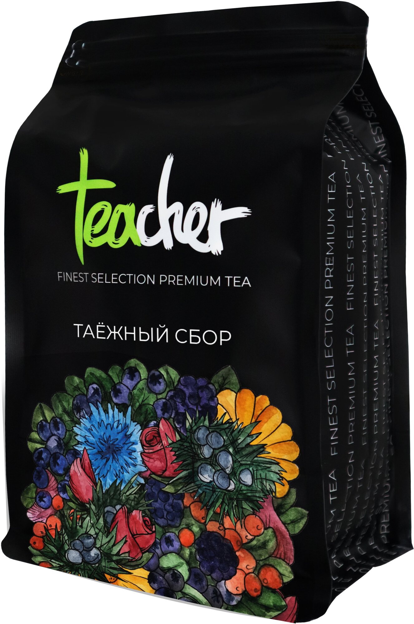 Чай TEACHER Таежный Сбор 500 г черный листовой ягодный травяной фруктовый премиум рассыпной весовой - фотография № 4