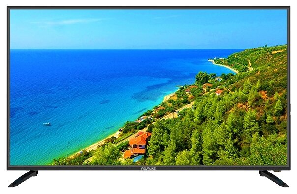 43" Телевизор POLARLINE 43PU11TC-SM, 4K Ultra HD, черный, смарт ТВ, Android