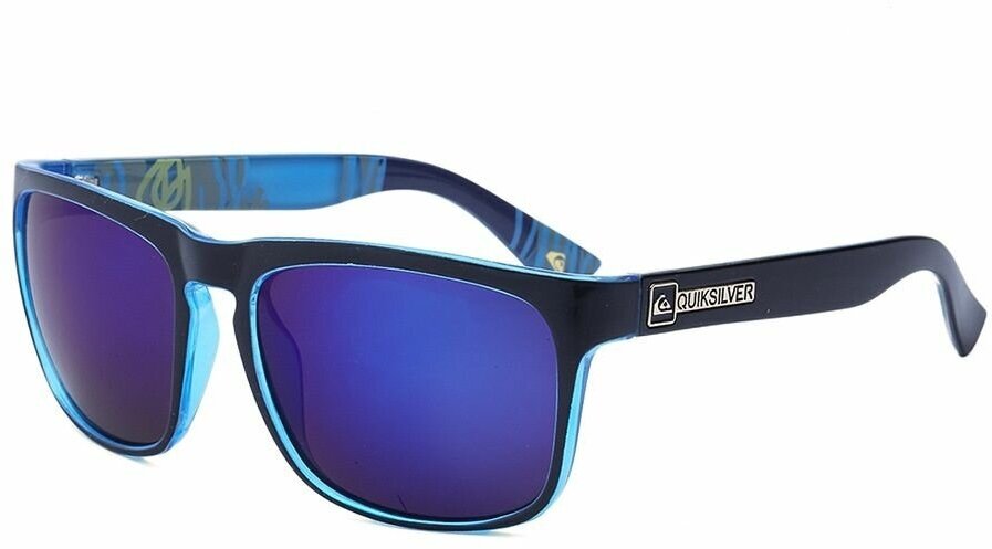 Cолнцезащитные очки QuikSilver для спорта активного туризма и отдыха с сине-лиловыми стеклами