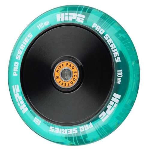 фото Колесо hipe h05 110mm прозрачный/зеленый