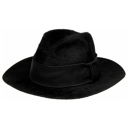 Шляпа федора Bailey, подкладка, размер 59, черный