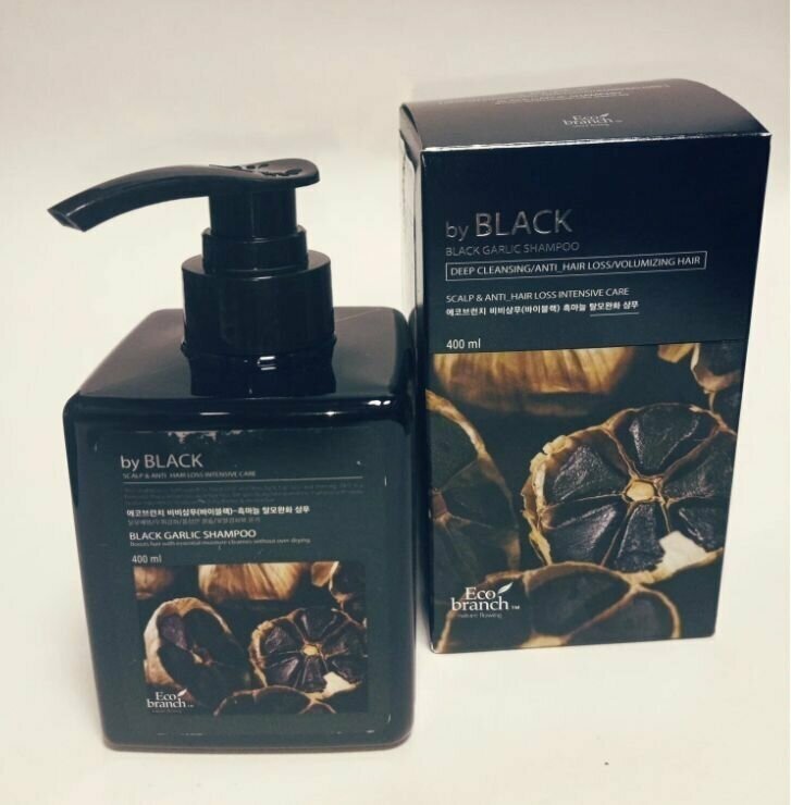 Eco Branch Шампунь против выпадения волос с экстрактом чёрного чеснока Black Garlic Shampoo