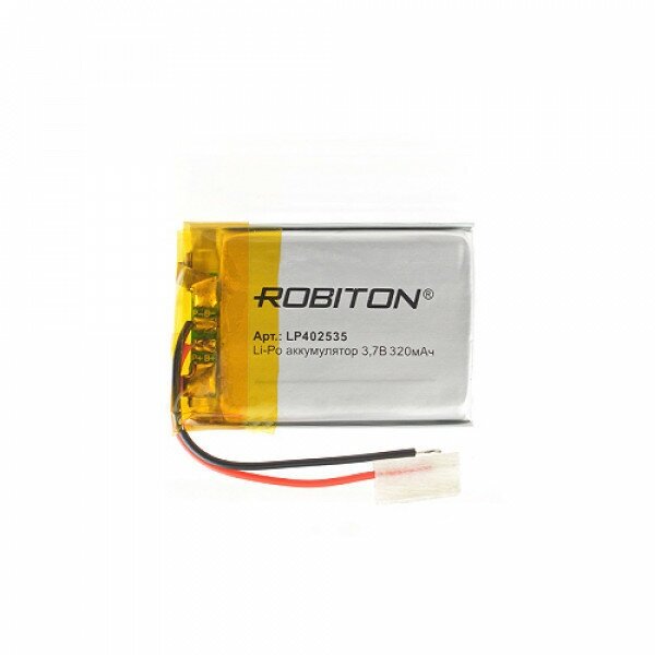 Аккумулятор Li-Pol Robiton LP402535 литий-полимерный 3.7В 320мАч с защитой