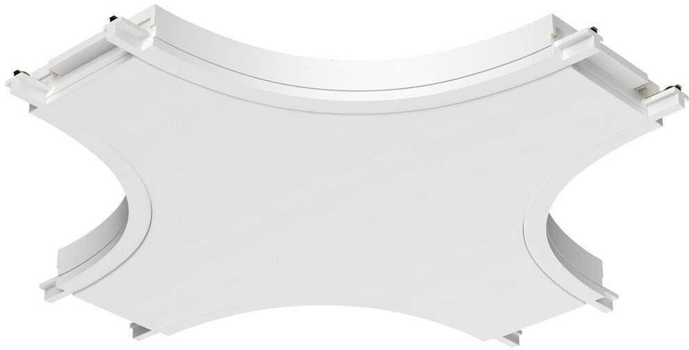 Коннектор питания X-образный Radity белый, TRA084CX-11W Technical - фото №1