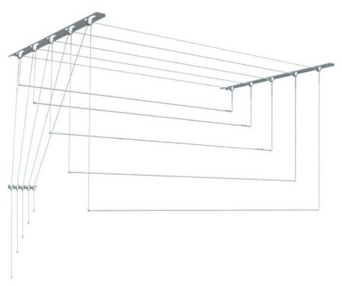 Сушилка для белья Лиана потолочная лиана Люкс 14м 5 стержней