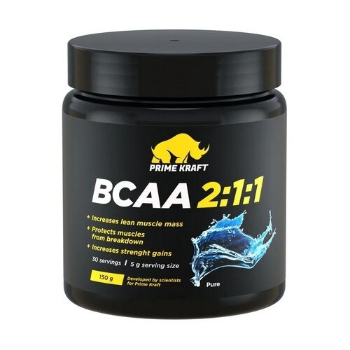 BCAA Prime Kraft 2:1:1, нейтральный, 150 гр. bcaa myprotein essential 2 1 1 нейтральный 1000 гр
