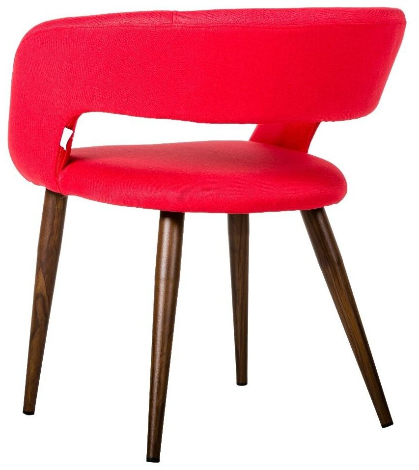 Кресло Hugter Красный /тем. орех - фотография № 4