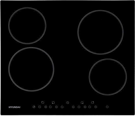 Электрическая варочная панель Hyundai HHE 6450 BG, черный