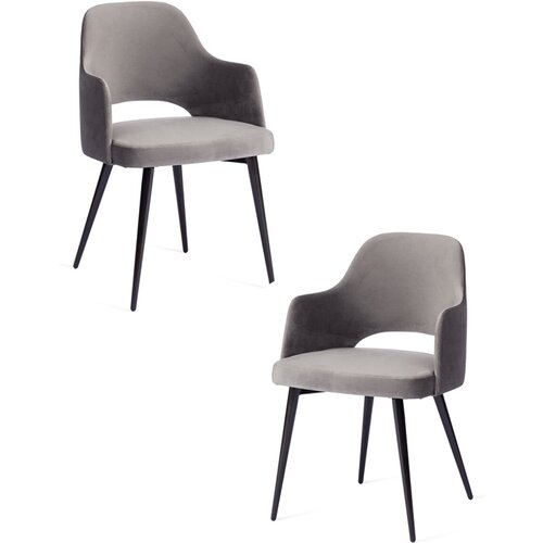 Комплект кресел TetChair VALKYRIA 2 (mod. 718), 4 шт. в 2 упаковках, серый barkhat