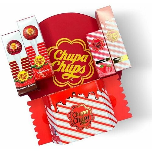 CHUPA CHUPS Подарочный набор косметики для лица, глаз и губ Strawberry Dream Box