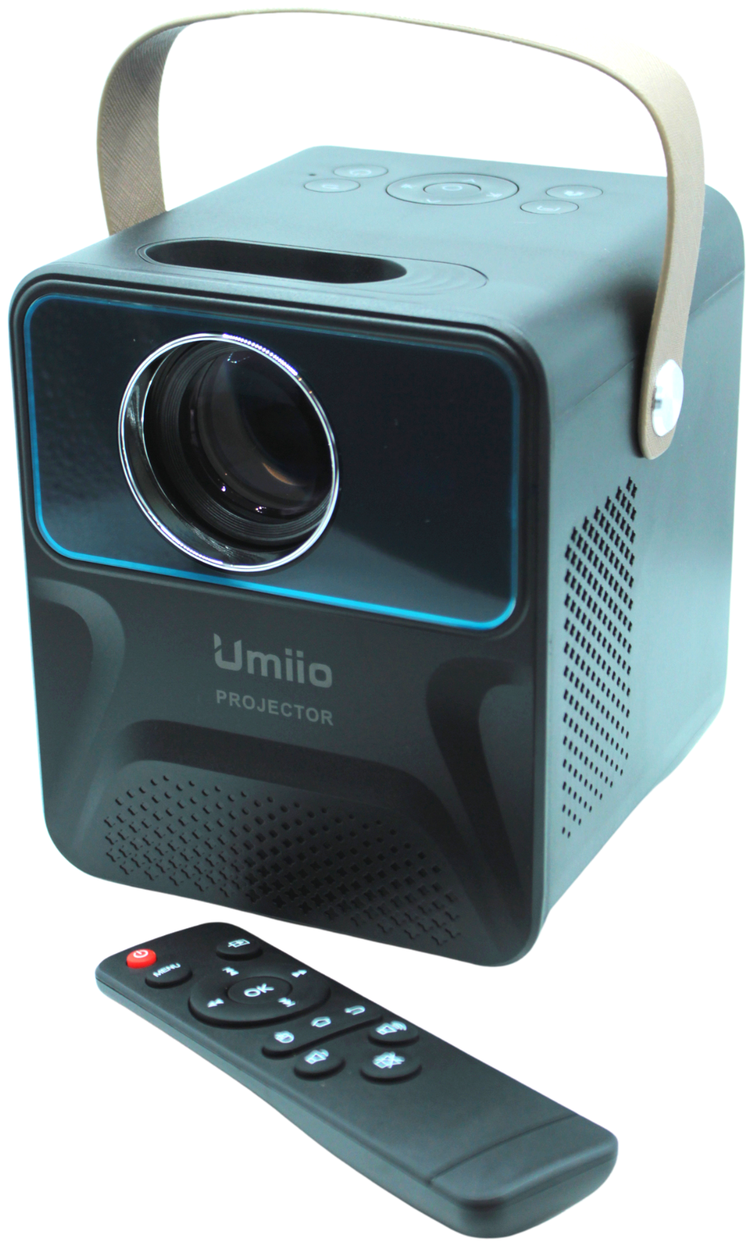 Умный проектор UMIIO P 860 HD 1080P с поддержкой Wi-Fi, домашний проектор Smart Tv, видеопроектор для офиса, черный