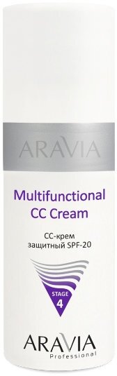 Aravia professional CC-крем защитный SPF-20 Multifunctional CC Cream send 02, 150 мл (Aravia professional, ) - фото №16