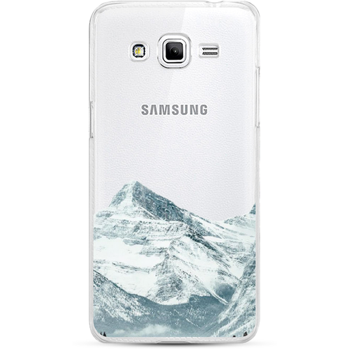 Силиконовый чехол на Samsung Galaxy Grand Prime / Самсунг Галакси Гранд Прайм Горы арт 1, прозрачный