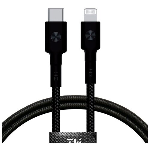 Кабель Type-C/Lighting Xiaomi ZMI 100см (AL873) черный кабель zmi standard type c to lightning cable 100см al873k black