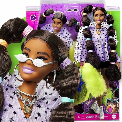 Кукла Барби Экстра - Брюнетка с косичками (Barbie Extra Doll 2021 Pigtails) кукла extra с розовыми косичками