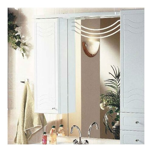 Зеркало для ванной Акватон Домус 95 шкафчик слева