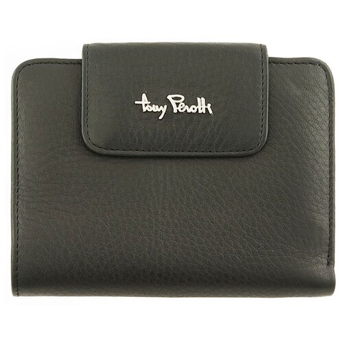 фото Кошелек tony perotti contatto, мужская, натуральная кожа, чёрный, 561120/1