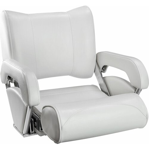 Кресло с перекидной спинкой и болстером Twin 46 Flip Up, обивка белый винил 15102W-MR