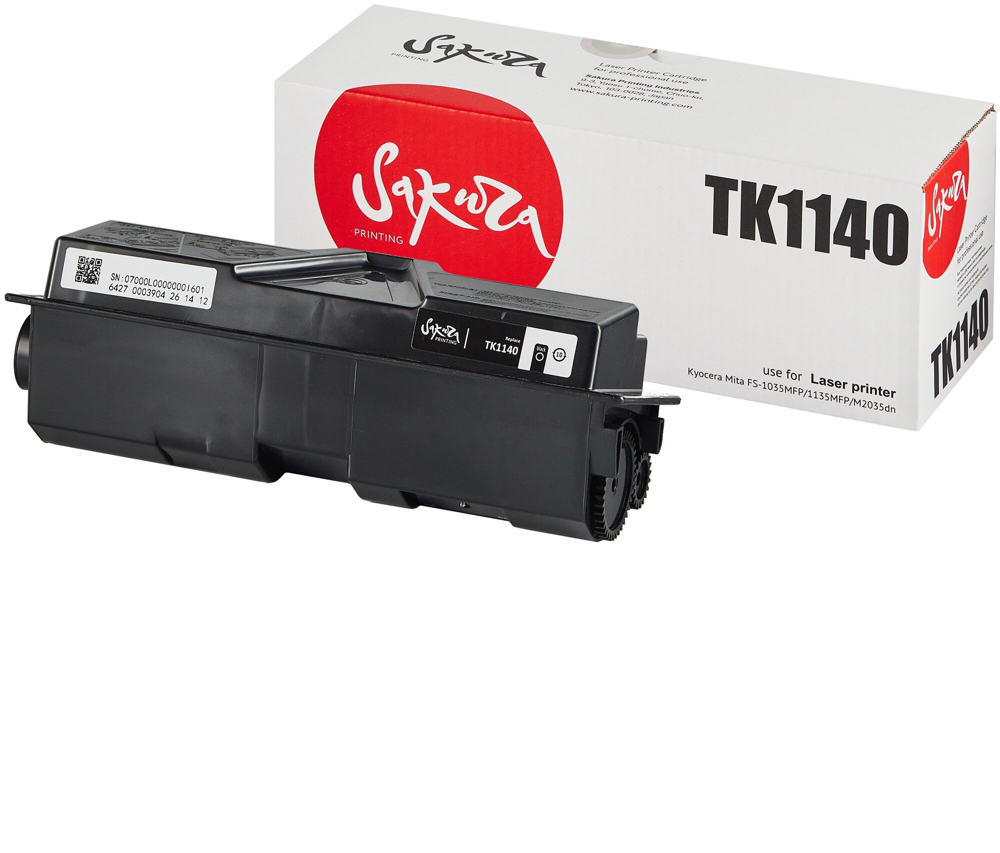 Картридж Sakura Printing SAKURA TK1140 для Kyocera Mita FS-1035MFP/1135MFP, черный, 7200 к.