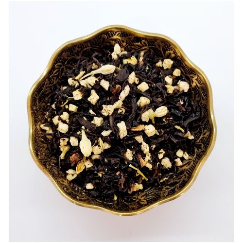 Черный чай Зимние Каникулы листовой 50 грамм