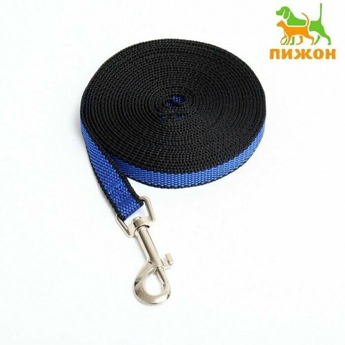 Поводок 5 м х 15 см сине-чёрный 800₽