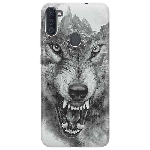 фото Чехол - накладка artcolor для samsung galaxy a11 с принтом "волк в горах" re:pa